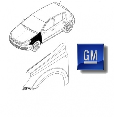 Aripa stanga fata Opel Astra H GM